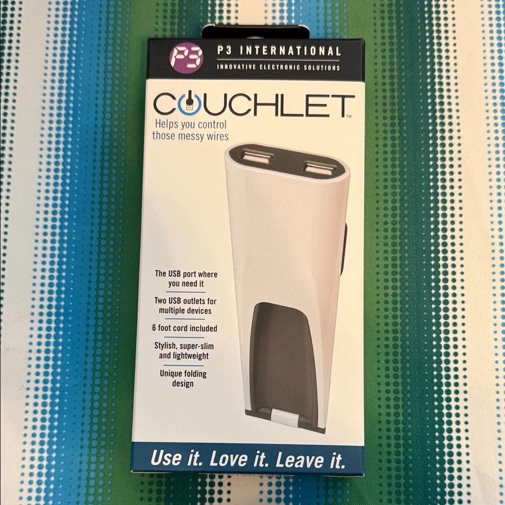 Couchlet Dual USB Charging Station - White set of two